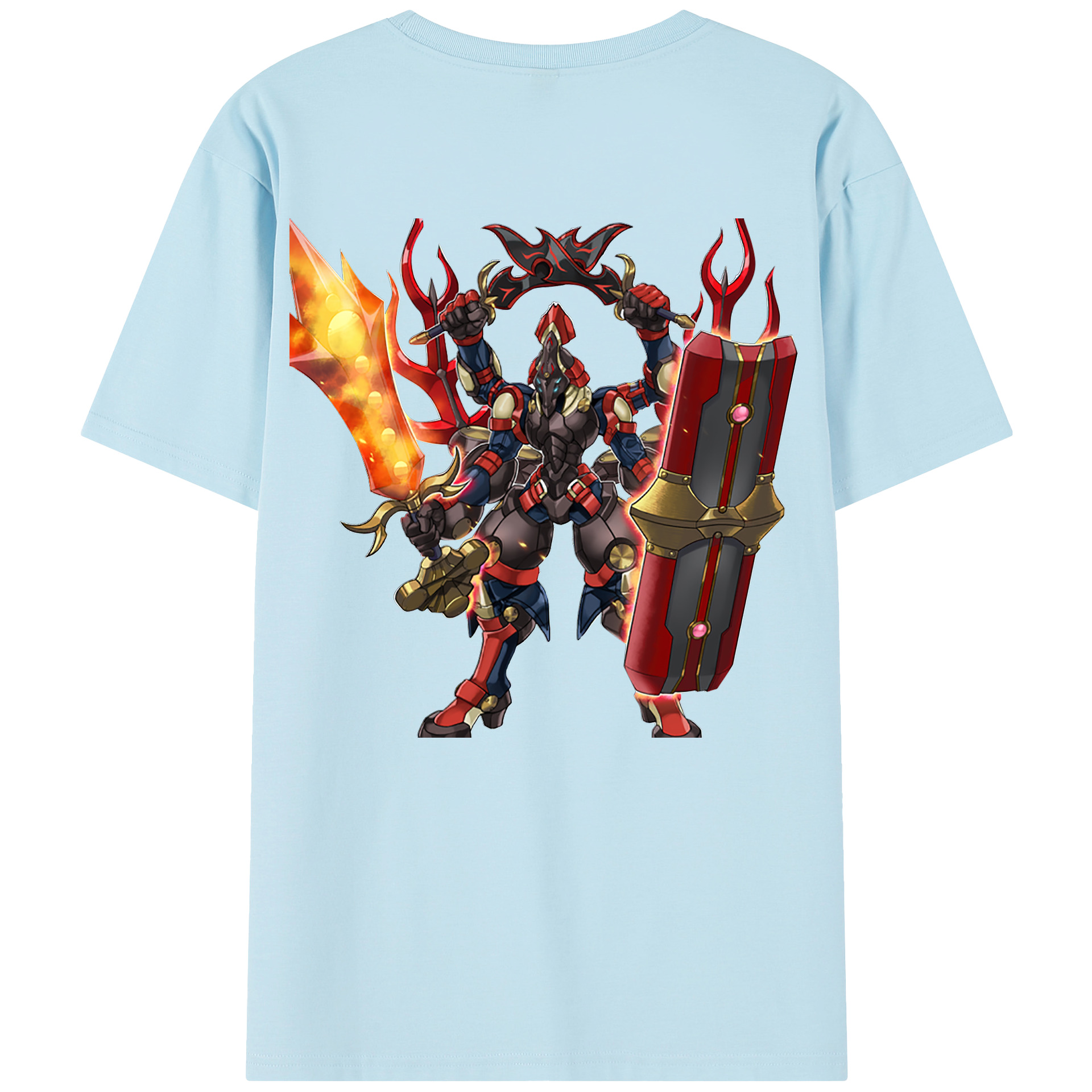 （画像用） 遊☆戯☆王 Yu-Gi-Oh! 綿100％半袖Tシャツ（背面プリント）